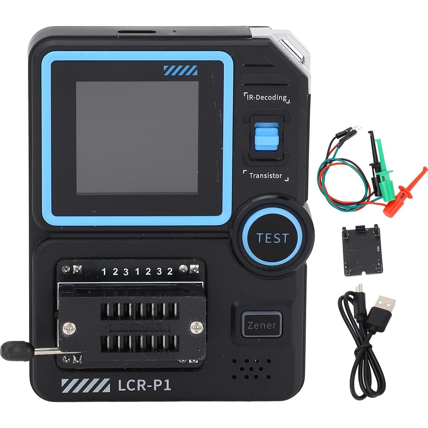 Probador de Transistores y Capacitores P1 - Pantalla 1.44"