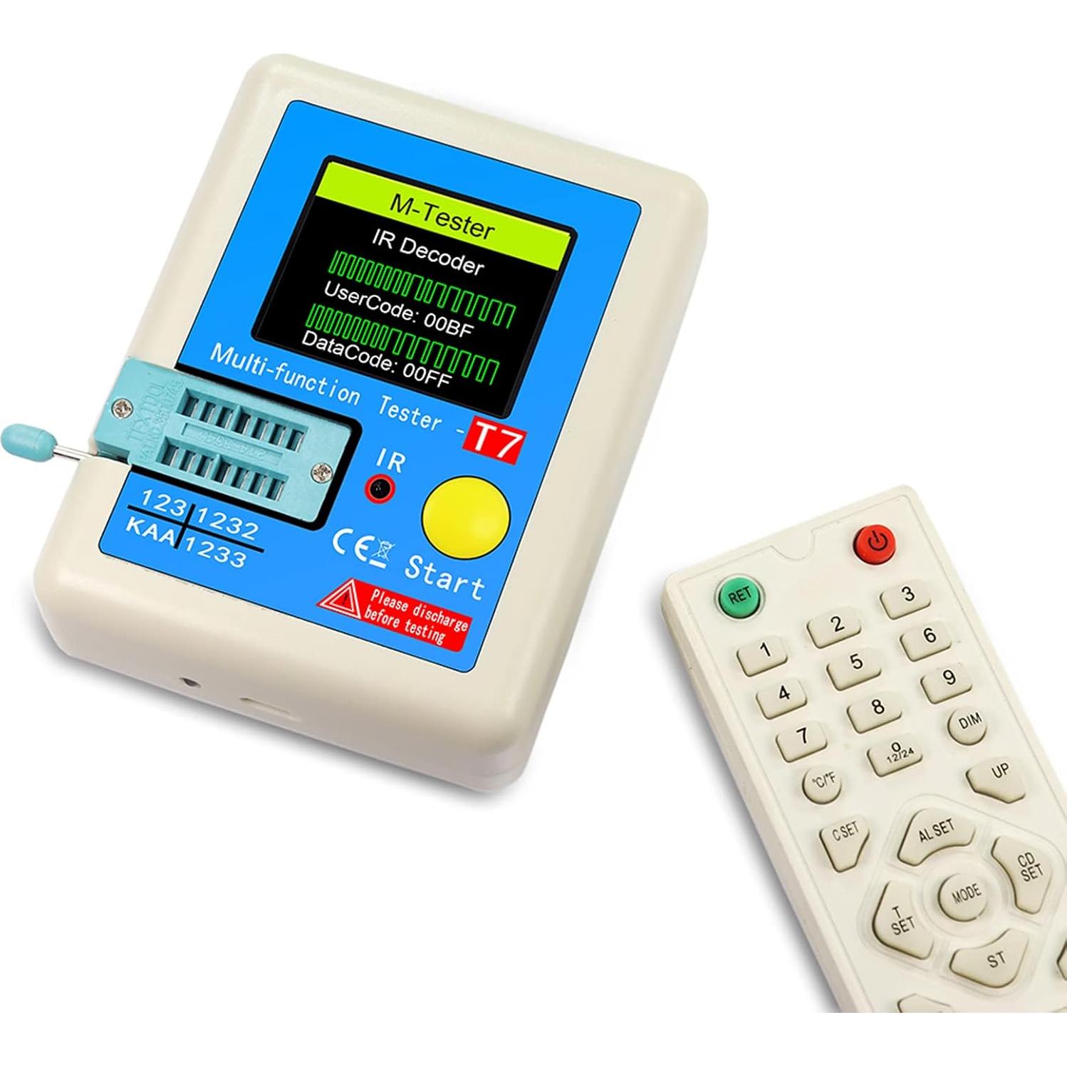 Medidor de Transistores LCR-T7 Irfora Pantalla Color Multifunción