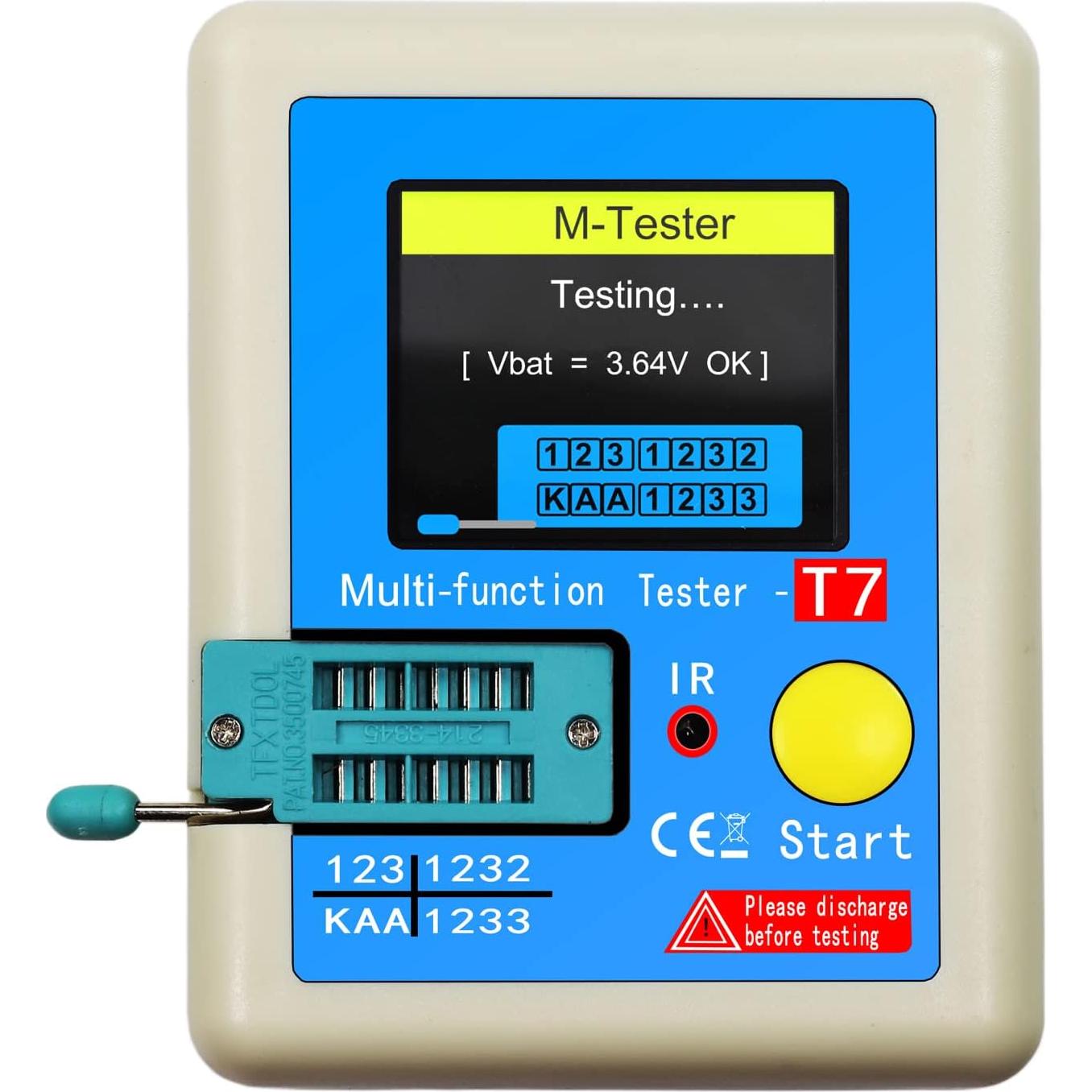 Medidor de Transistores LCR-T7 Irfora Pantalla Color Multifunción