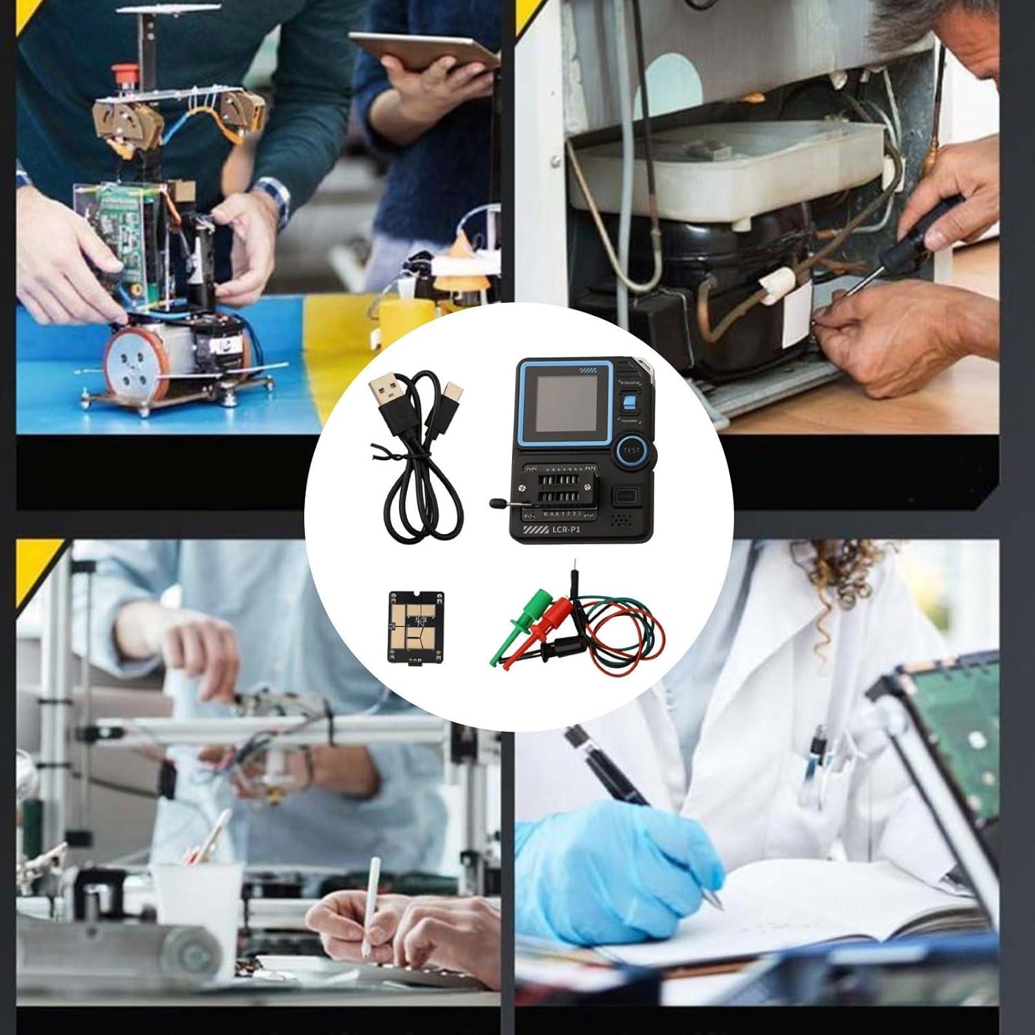 Probador de Transistores Tooluantmall LCR-P1 Multifuncional