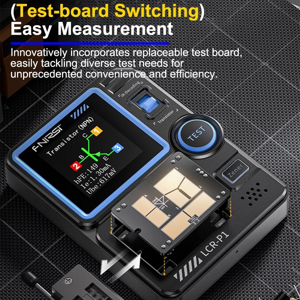 Probador de Transistores LCR-P1 OUGETHER Multifuncional Azul