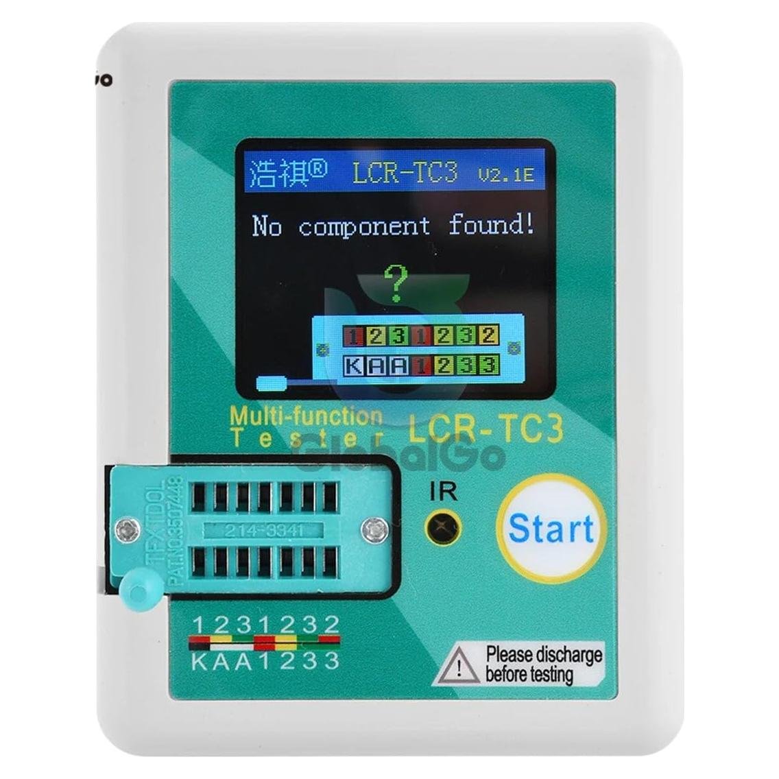 Probador de Transistores LCR-Tc3 FIENWINERINS Multímetro LCD