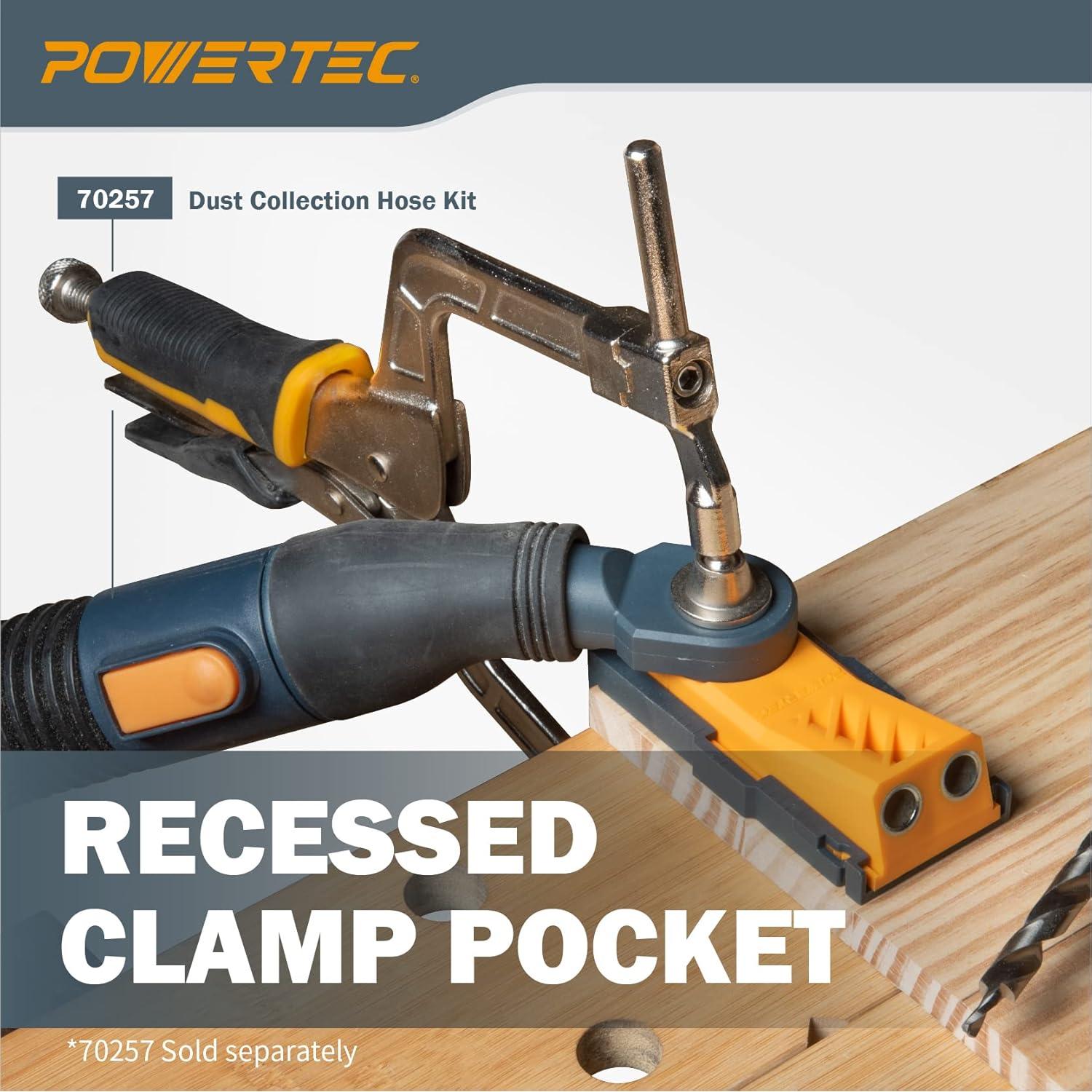 Kit Jig de Agujero de Bolsillo POWERTEC 71643, Broca 9.53 mm