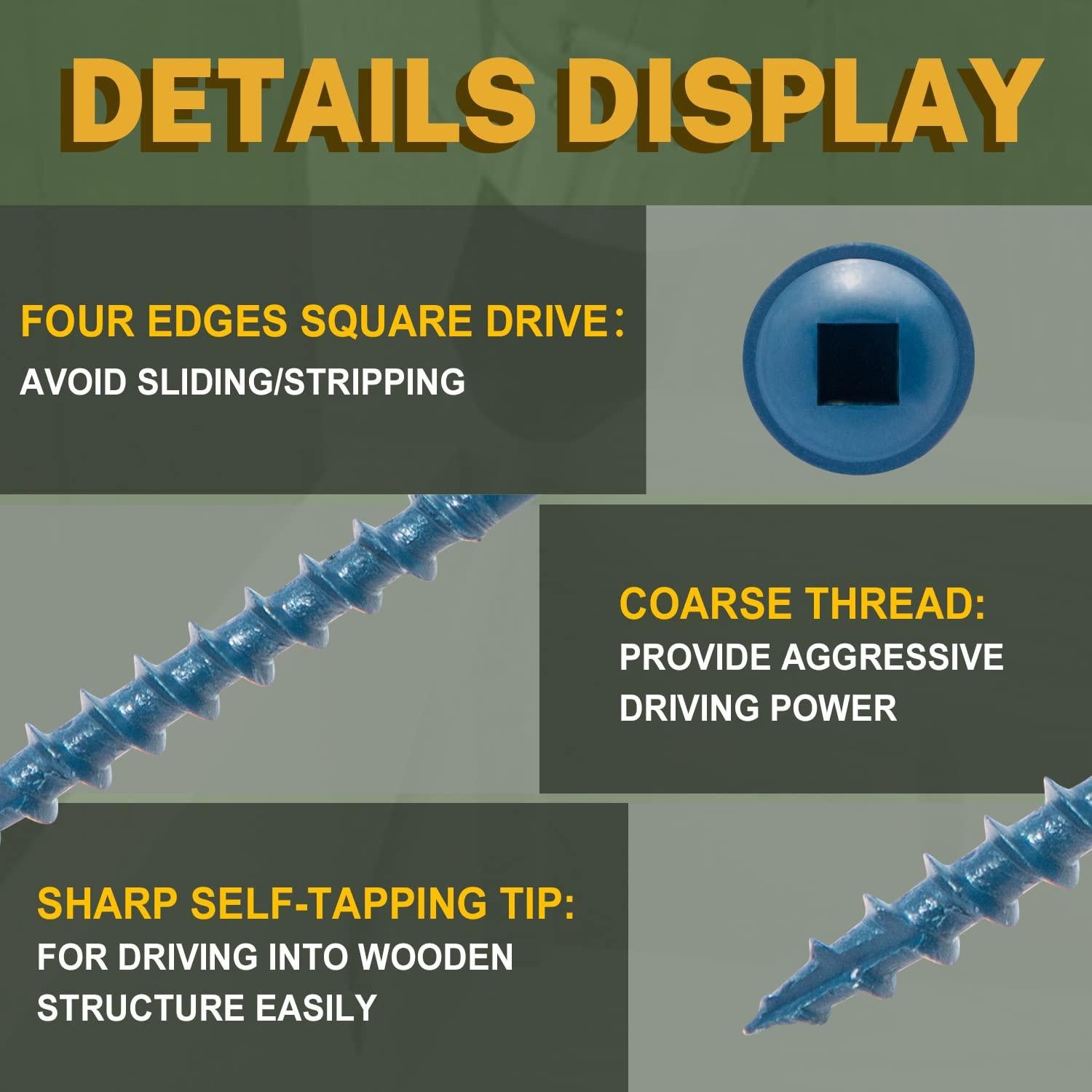 Tornillos de Agujero de Bolsillo LIONMAX #8 x 63.5 mm - 300 Piezas