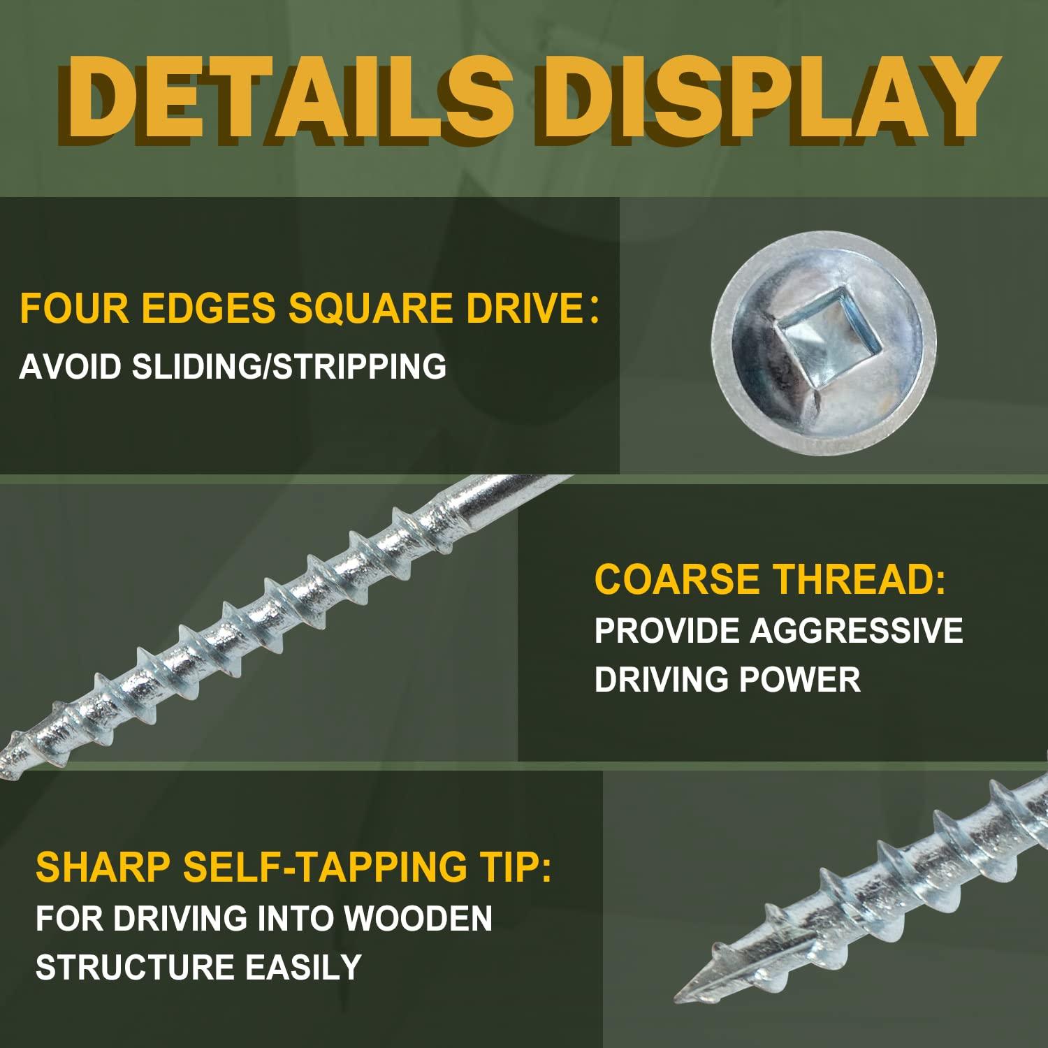 Tornillos para Agujeros de Bolsillo LIONMAX #8 x 31.75 mm, 600 PCS