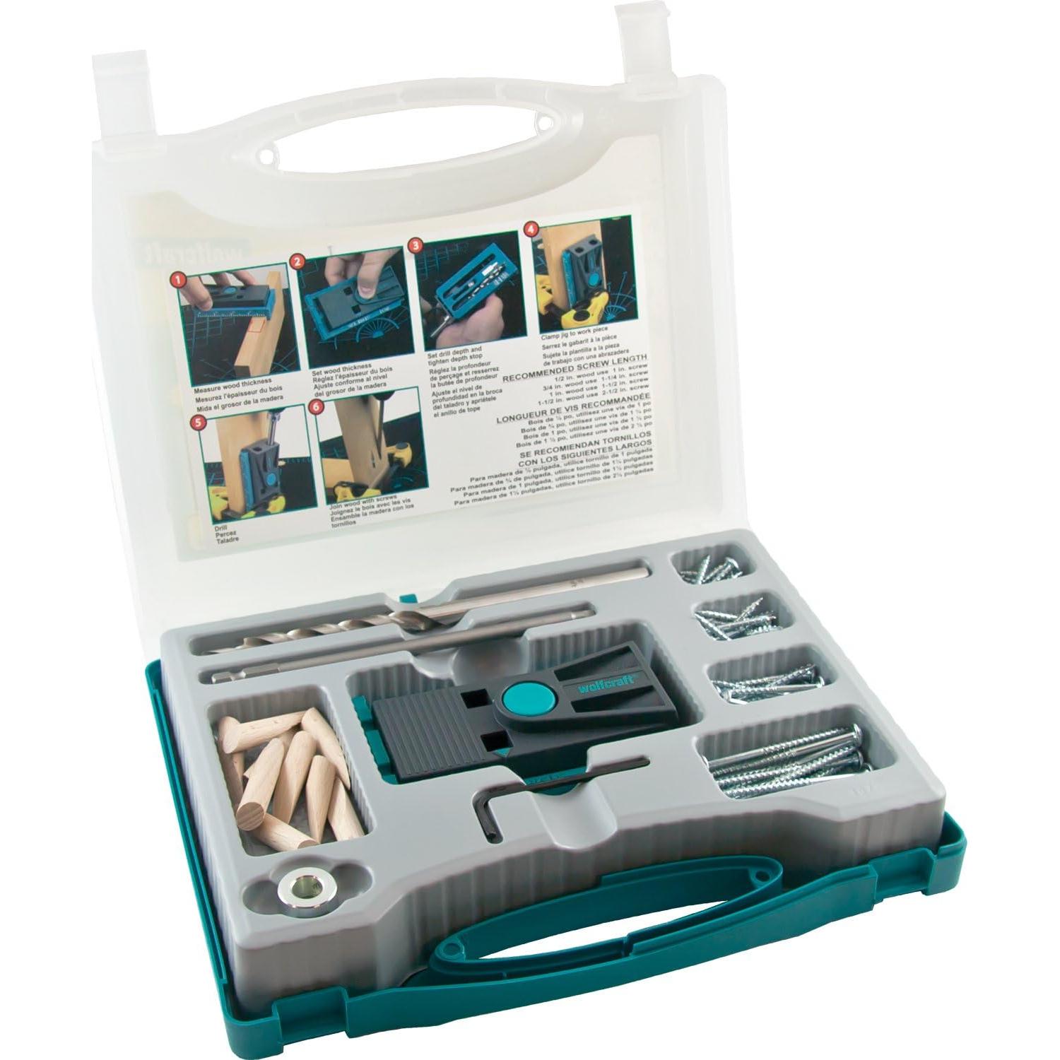 Kit de Plantilla de Agujero de Bolsillo Wolfcraft 4643404