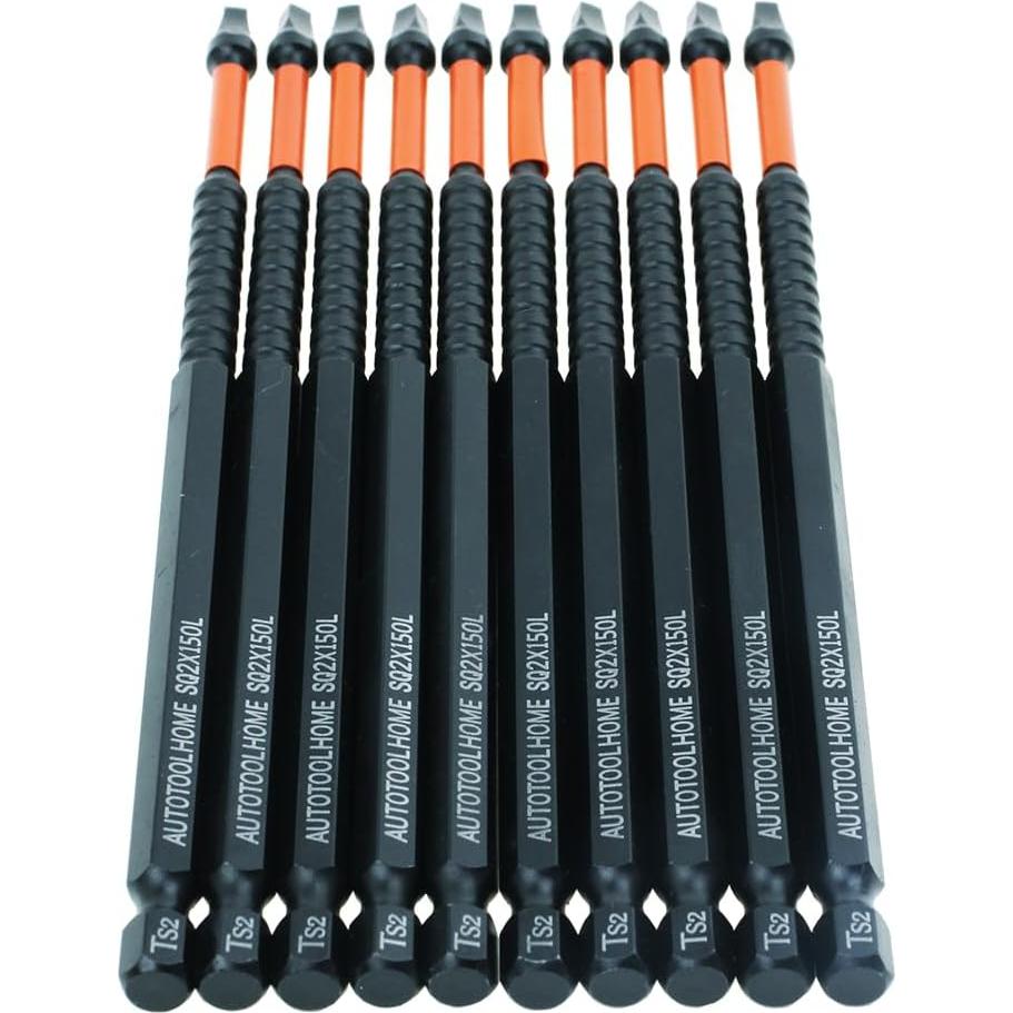 AUTOTOOLHOME Paquete de 10 Puntas Cuadradas #2 de 15.24 cm