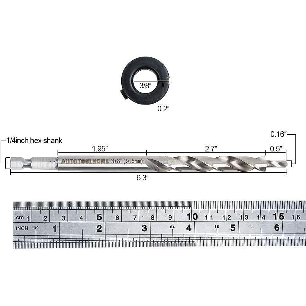 Broca de Reemplazo AUTOTOOLHOME 9.5 mm con Collar de Detención