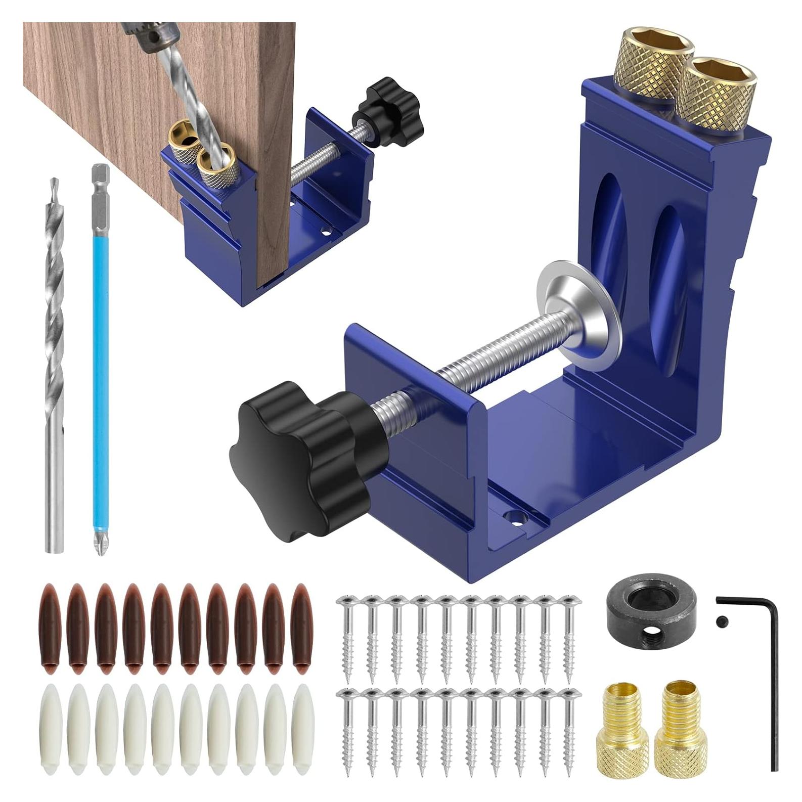 Kit de Localizador de Agujeros 47 Piezas Ajustable 15 Grados