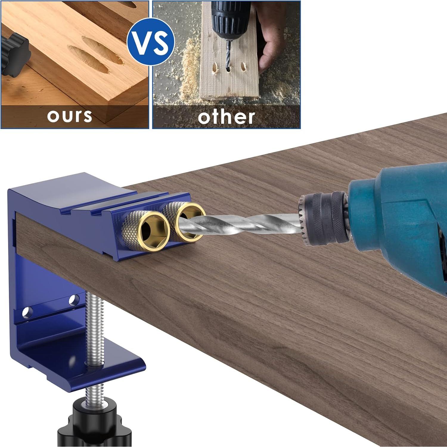 Kit de Localizador de Agujeros 47 Piezas Ajustable 15 Grados