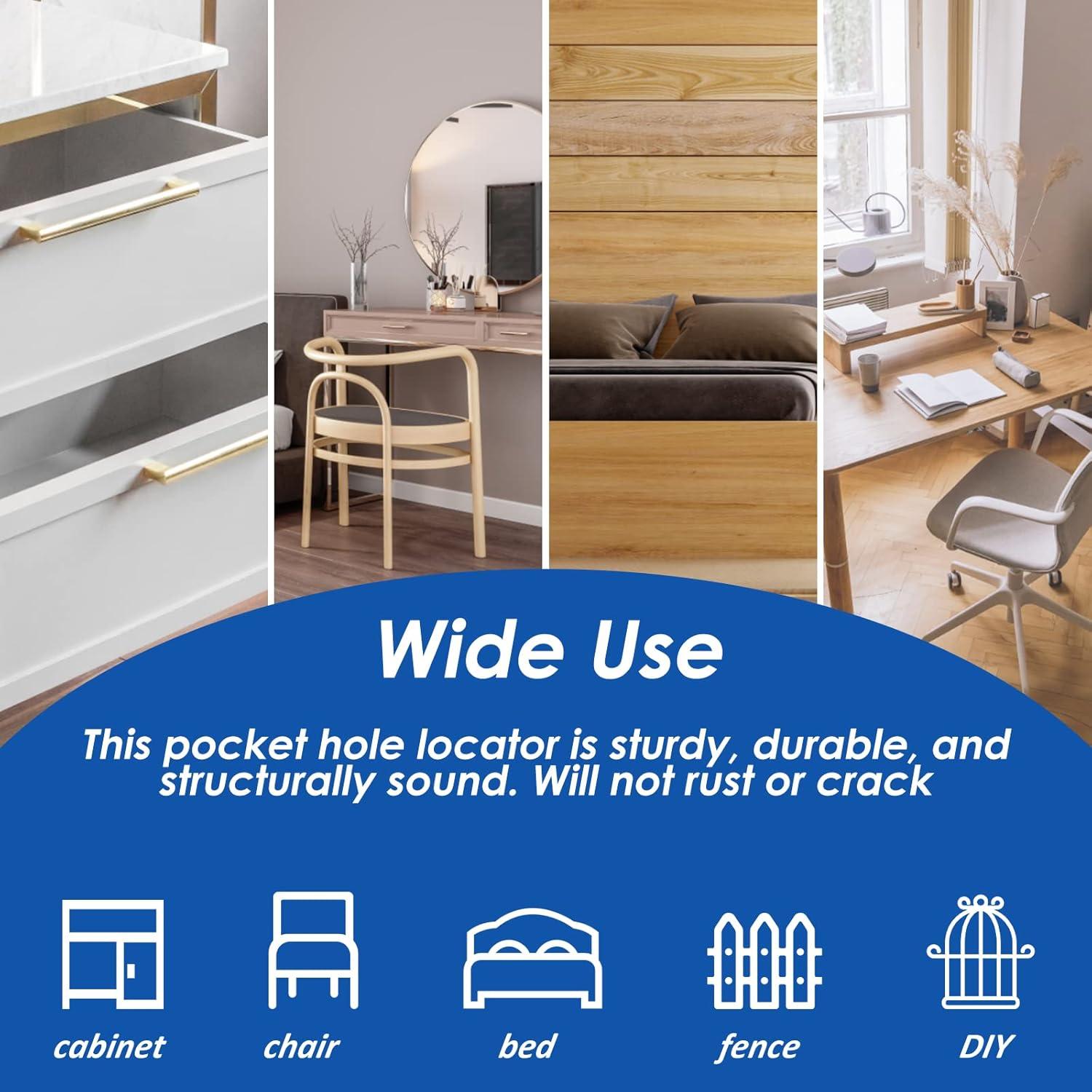 Kit de Localizador de Agujeros 47 Piezas Ajustable 15 Grados