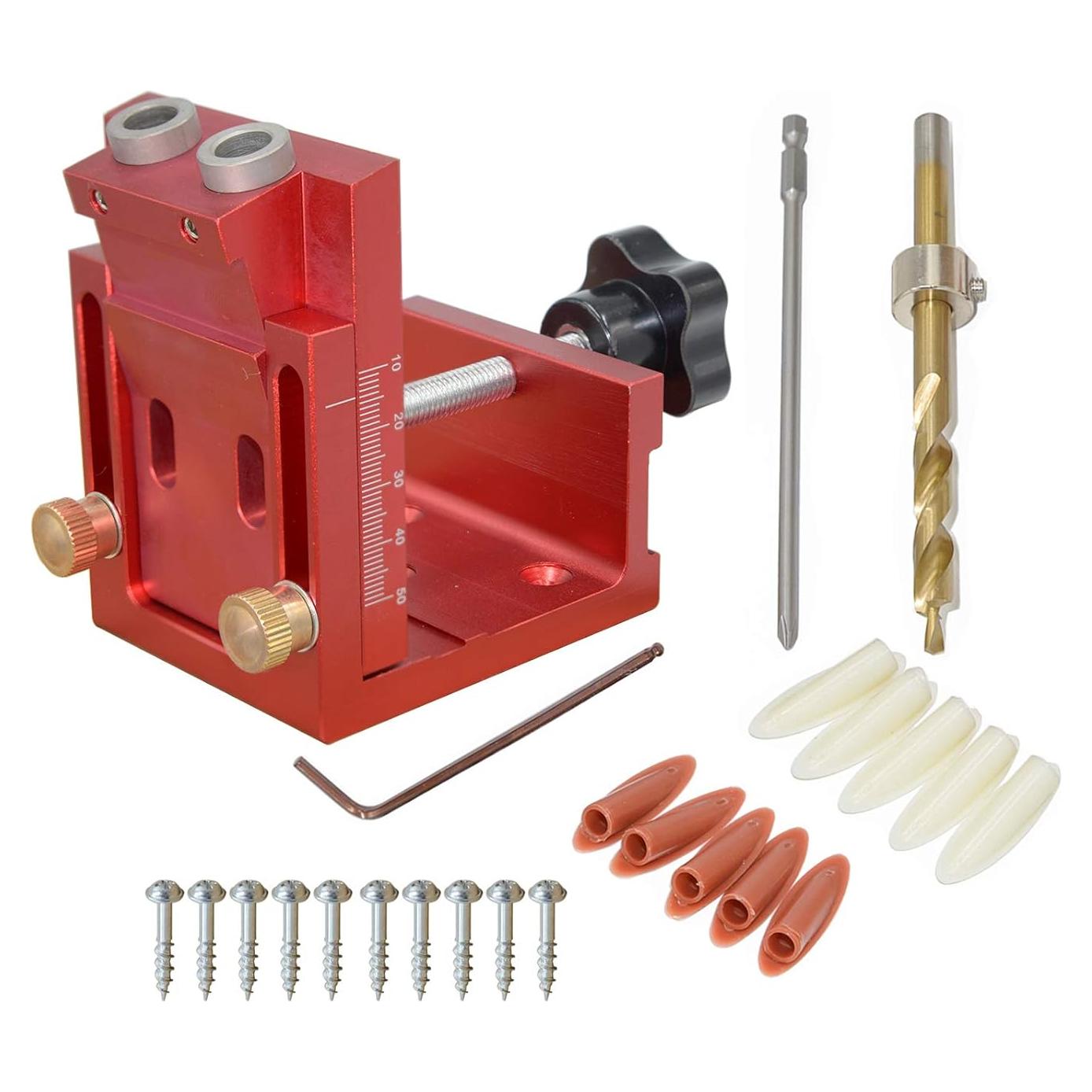 Kit de Guía de Taladro en Ángulo Zeglavi con Abrazadera de Aluminio