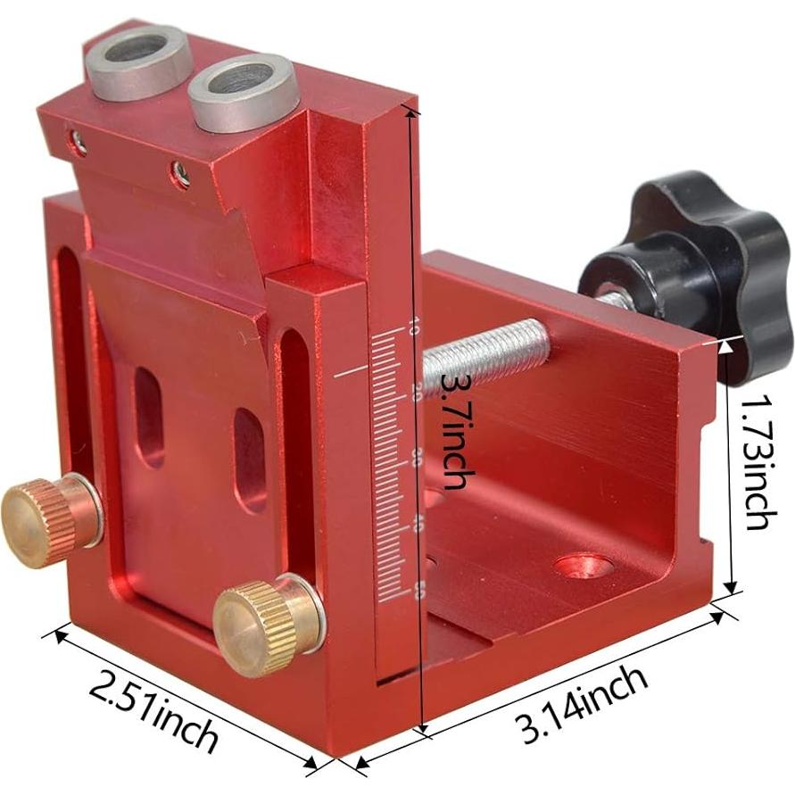 Kit de Guía de Taladro en Ángulo Zeglavi con Abrazadera de Aluminio