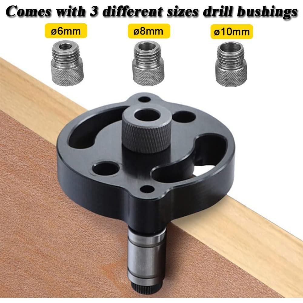 Guía de Taladro Dowel Mesee, Jig de Carpintería 6mm 8mm 10mm