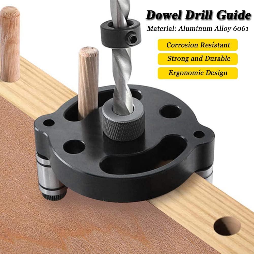 Guía de Taladro Dowel Mesee, Jig de Carpintería 6mm 8mm 10mm