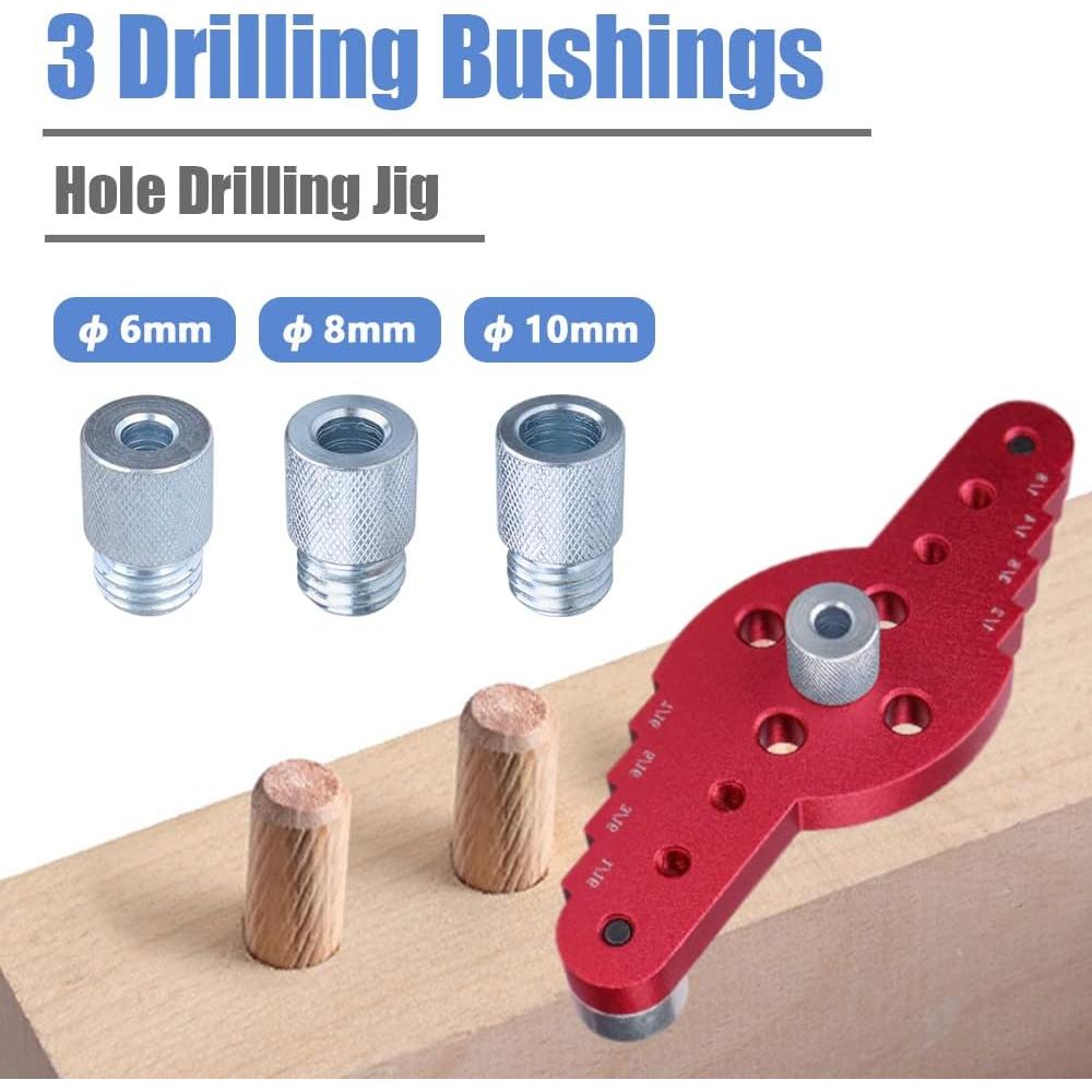 Plantilla de Dowel Mesee 2-en-1 con Scriber 6/8/10mm