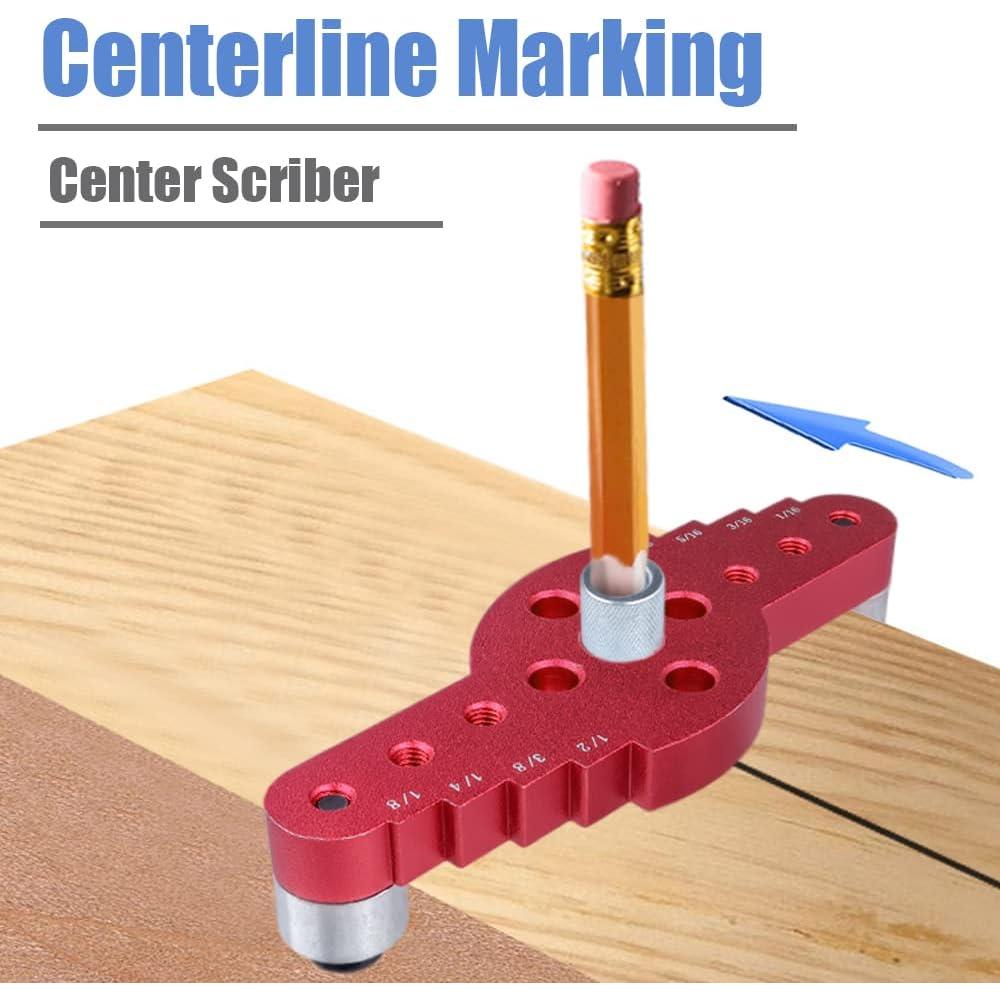 Plantilla de Dowel Mesee 2-en-1 con Scriber 6/8/10mm