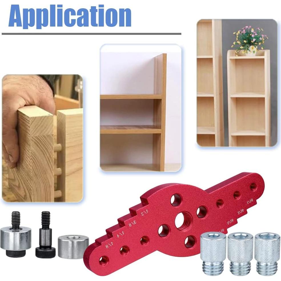 Plantilla de Dowel Mesee 2-en-1 con Scriber 6/8/10mm