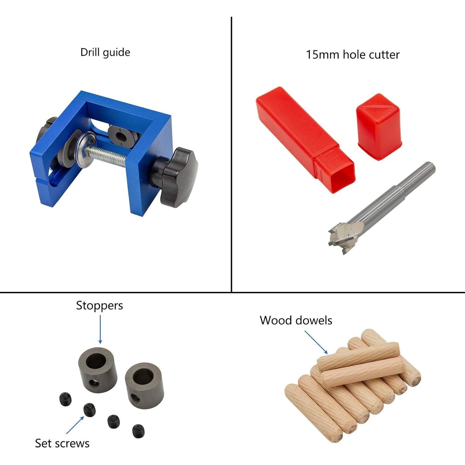 Kit de Herramientas Localizador de Perforación Evwoge 8mm/15mm