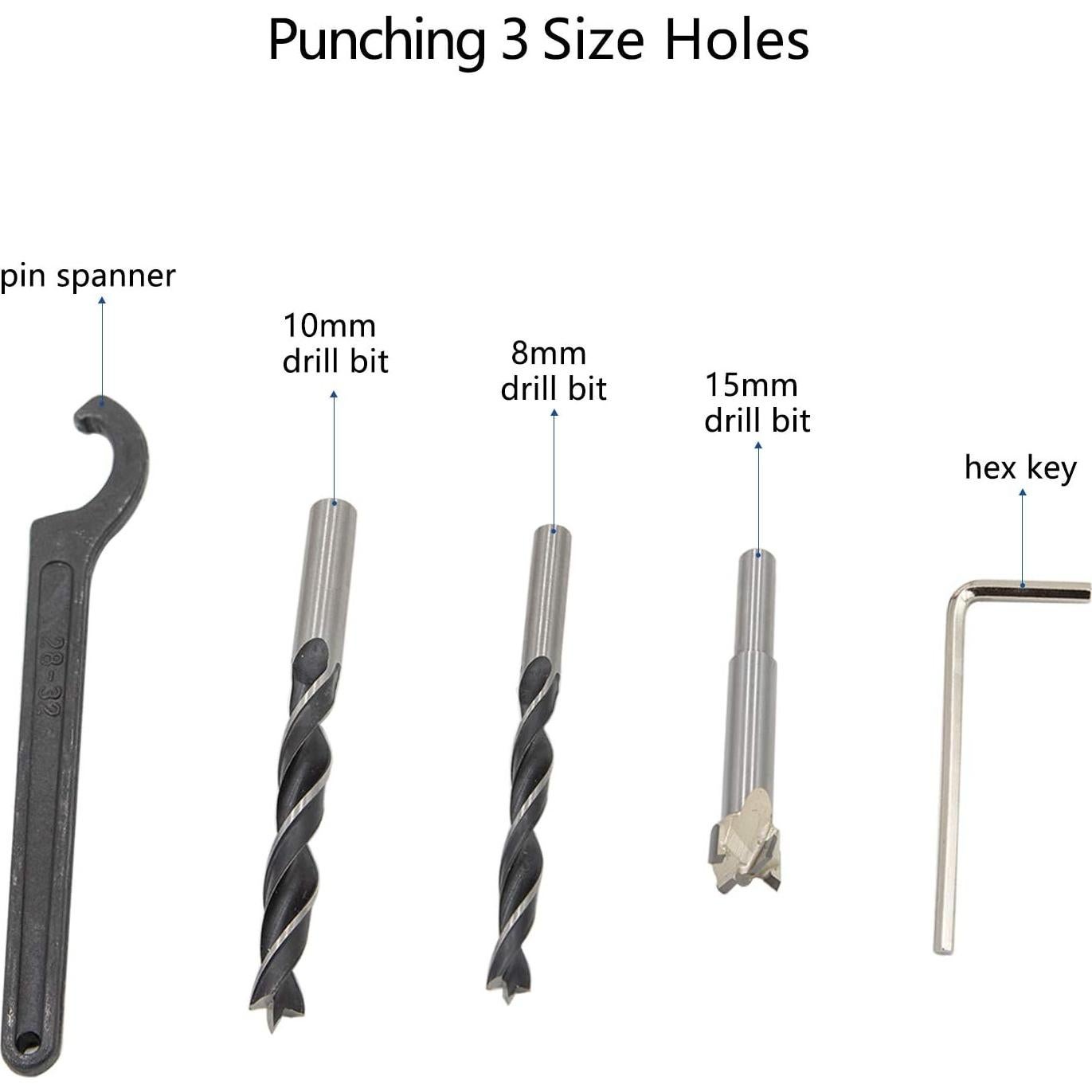 Kit de Herramientas Localizador de Perforación Evwoge 8mm/15mm