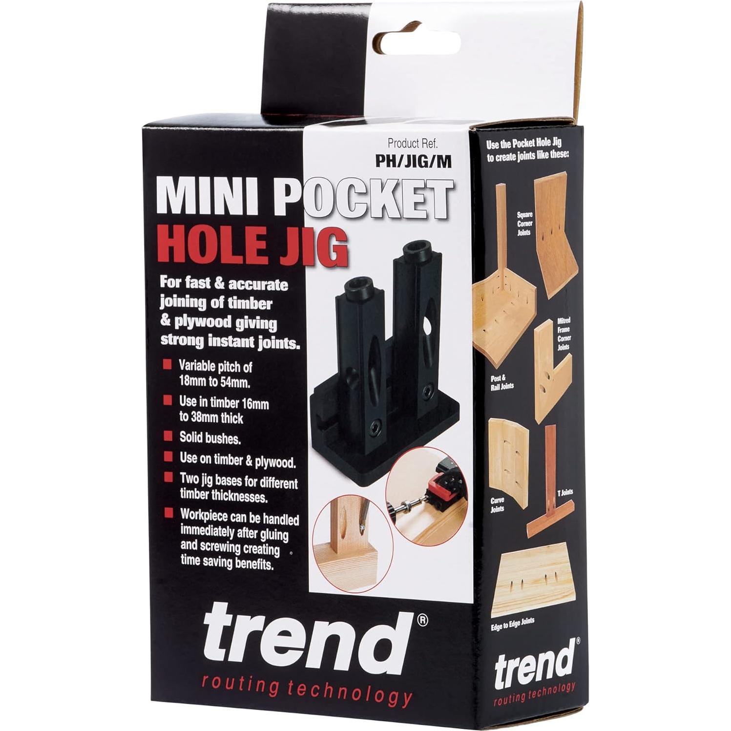 Plantilla Mini Doble para Agujeros de Pocket Trend PH/JIG/M