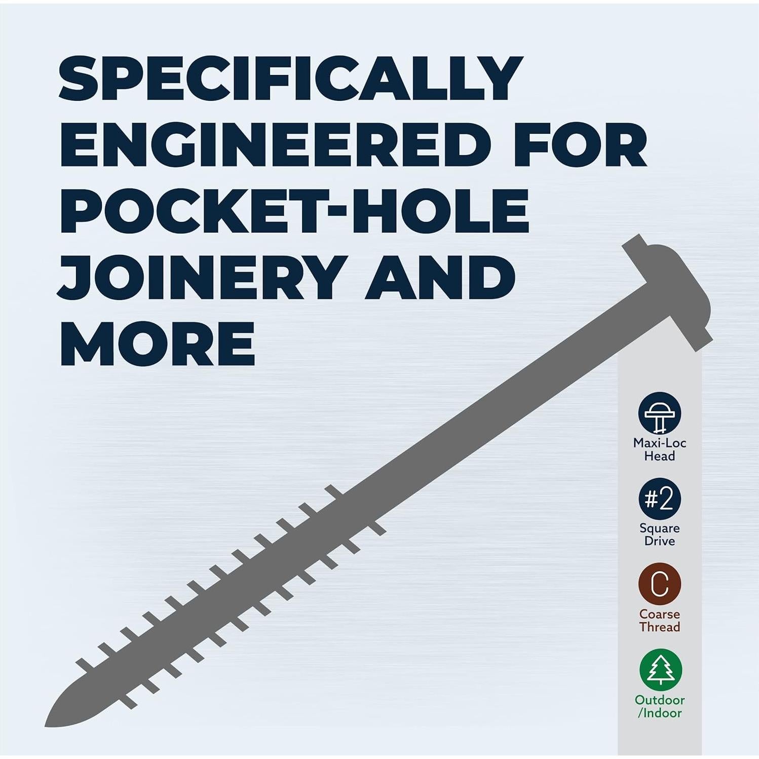 Plantilla de Agujeros de Pocket Kreg XL + Tornillos 200 Pzas