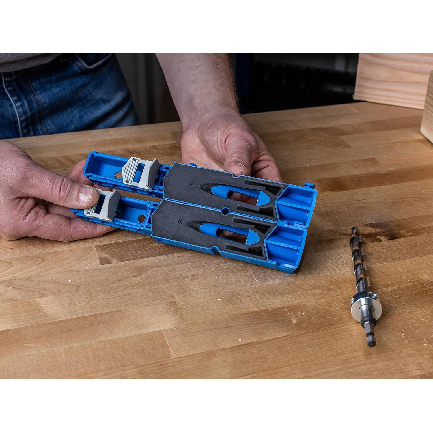 Plantilla de Agujeros de Pocket Kreg XL + Tornillos 200 Pzas