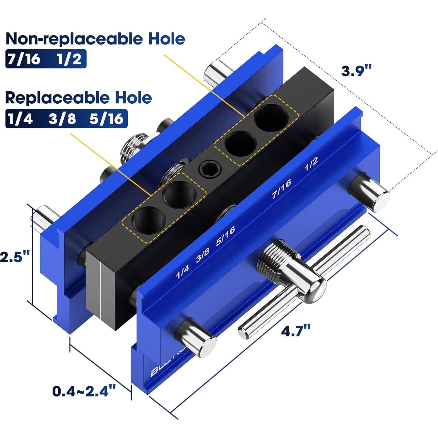 Kit Plantilla Alineación Automática Blekoo con 6 Bushings