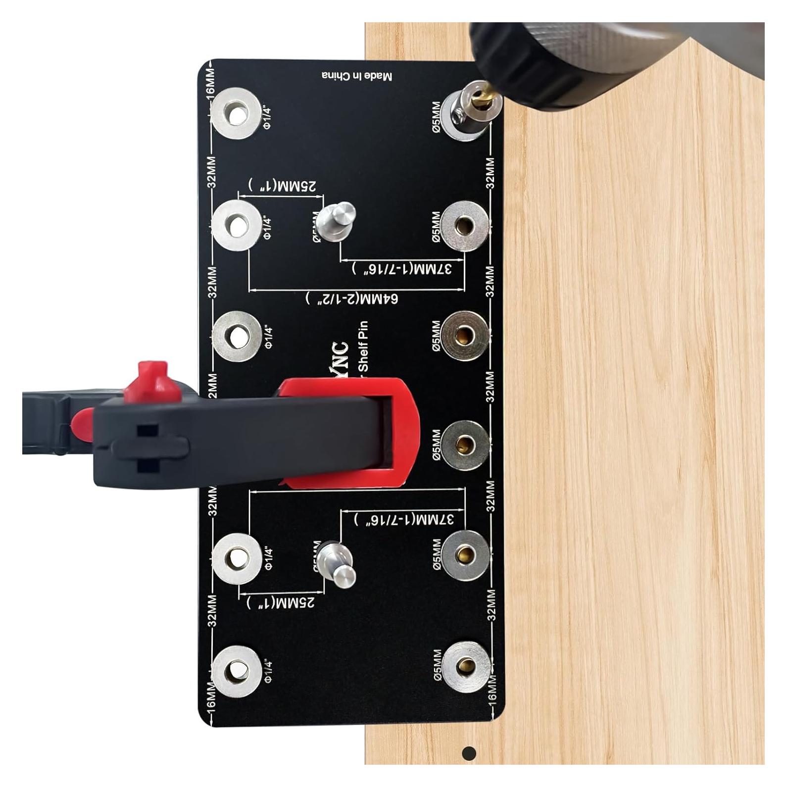 Plantilla de Perforación para Pasadores de Estante ENGYNC 6.35mm y 5mm