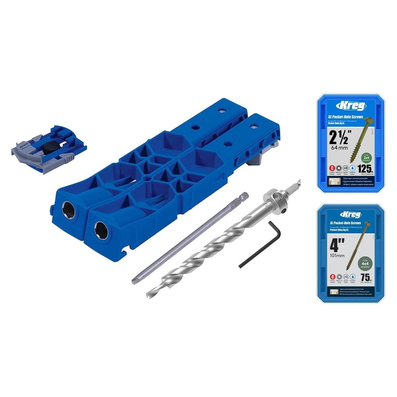 Plantilla de Agujeros Pocket Kreg KPHJ920 con Tornillos 2.5" y 4"