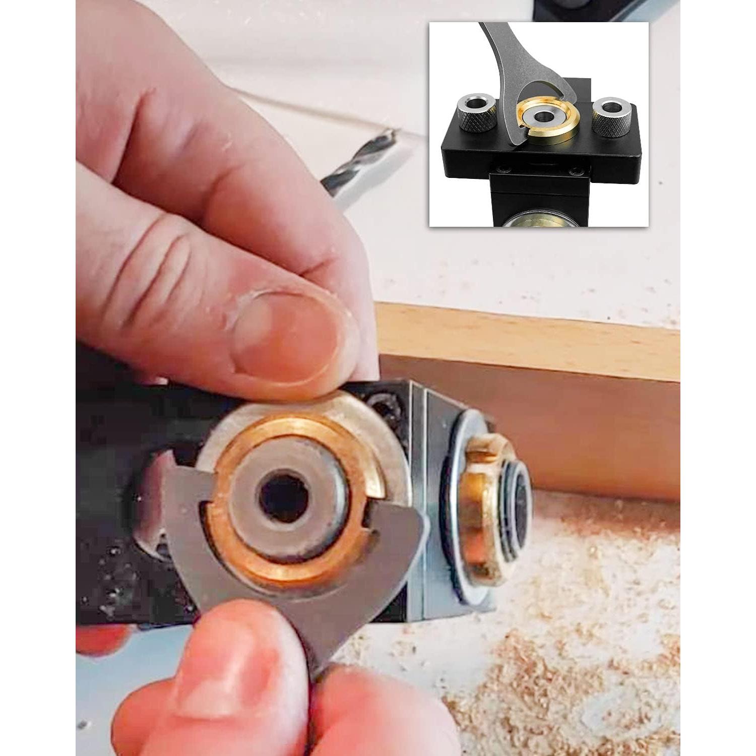 Kit de Plantilla de Agujero 3 en 1 PNYZIK con Brocas 8-10-15mm