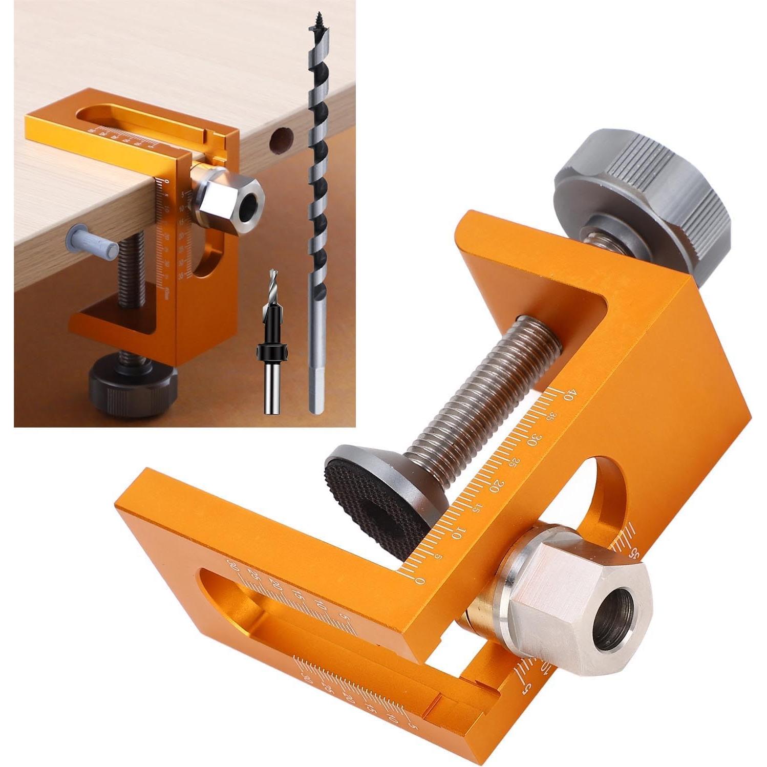 Kit de Plantilla de Perforación Dowel 10mm Hyuduo para Carpintería