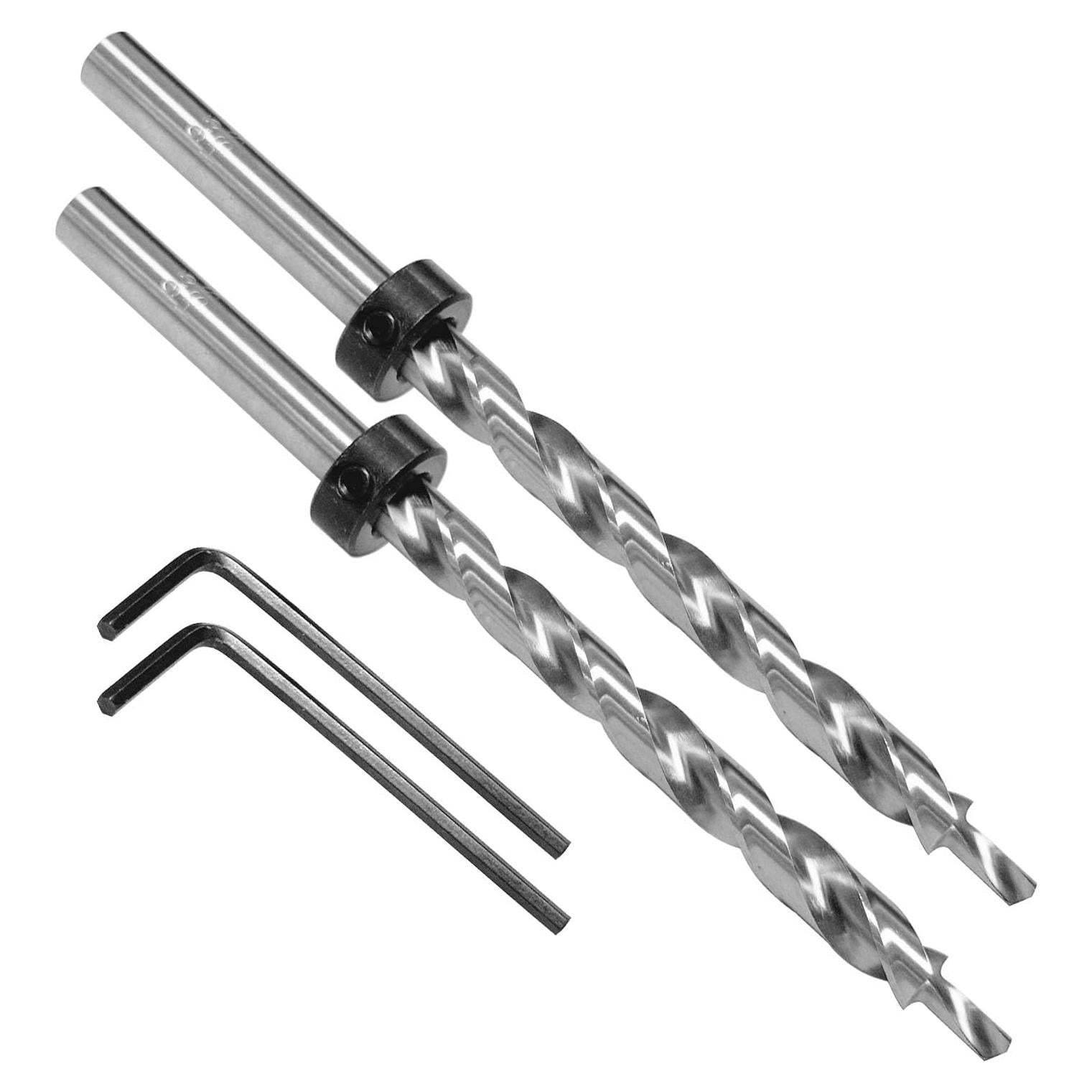 Broca de 9.5 mm VELNUT con collar de parada 16.5 cm 2 piezas