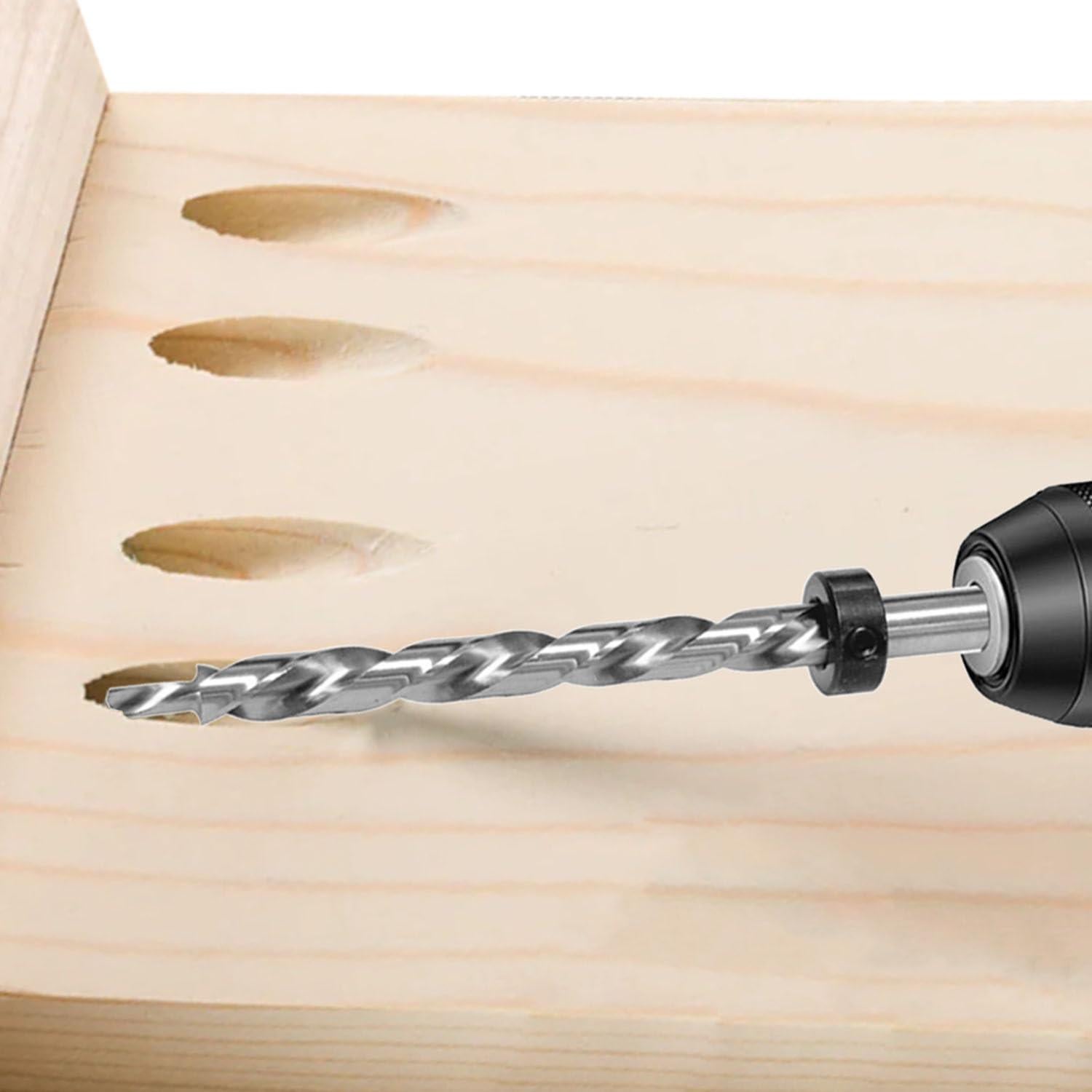 Broca de 9.5 mm VELNUT con collar de parada 16.5 cm 2 piezas