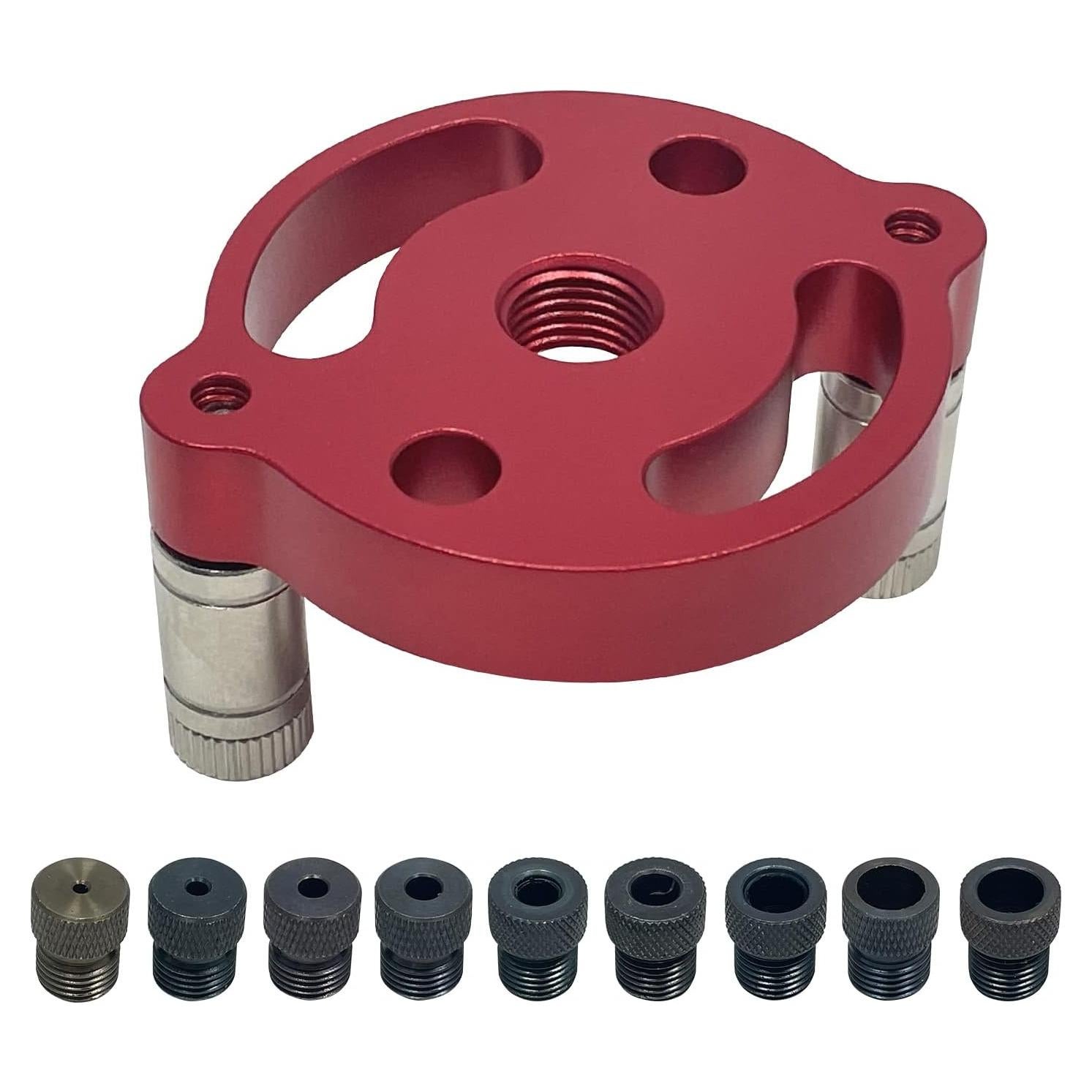 Guía de Taladro de Dowel Sutekus con 9 Bushings M2-M10