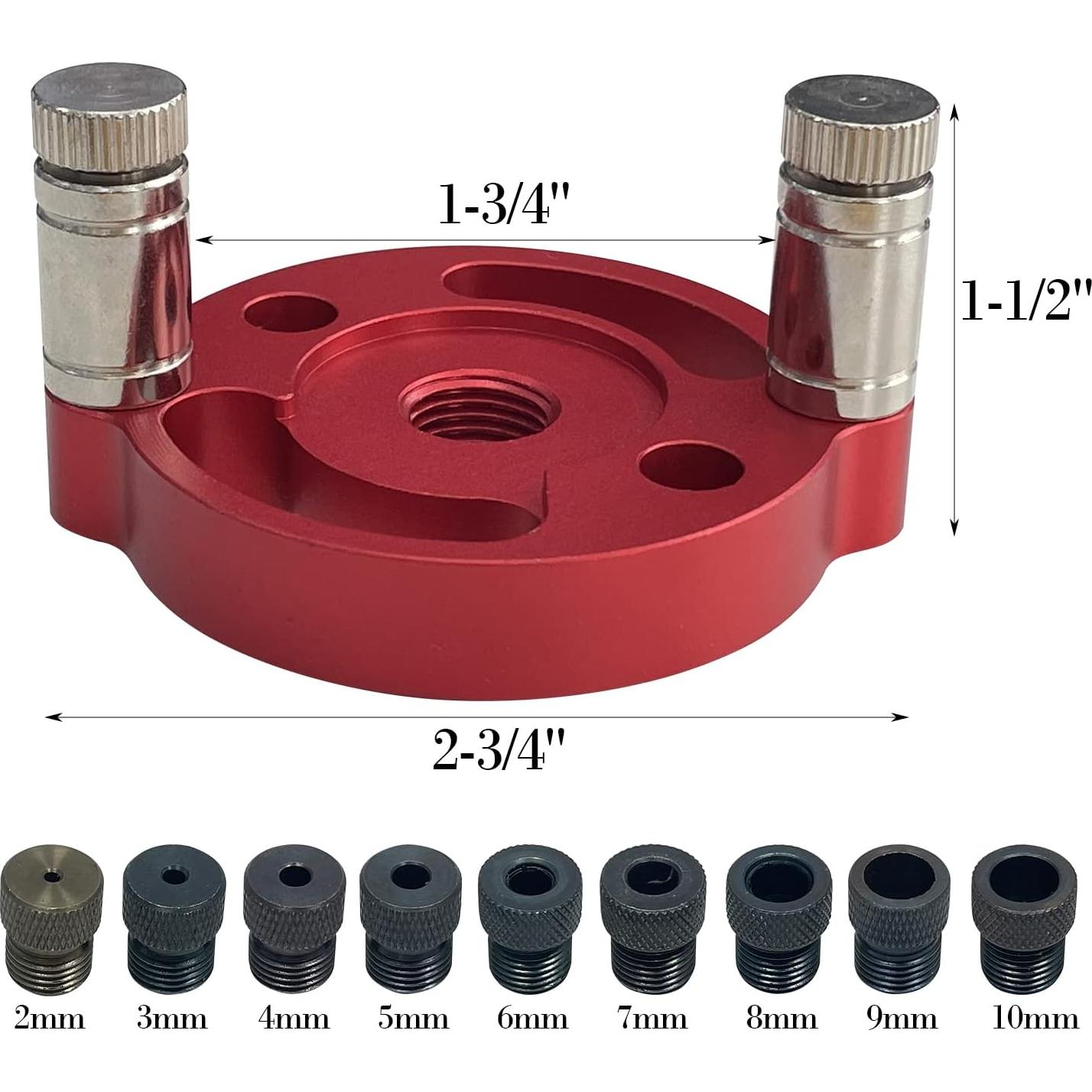 Guía de Taladro de Dowel Sutekus con 9 Bushings M2-M10