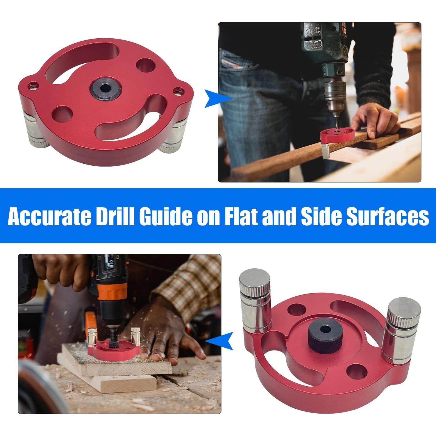 Guía de Taladro de Dowel Sutekus con 9 Bushings M2-M10