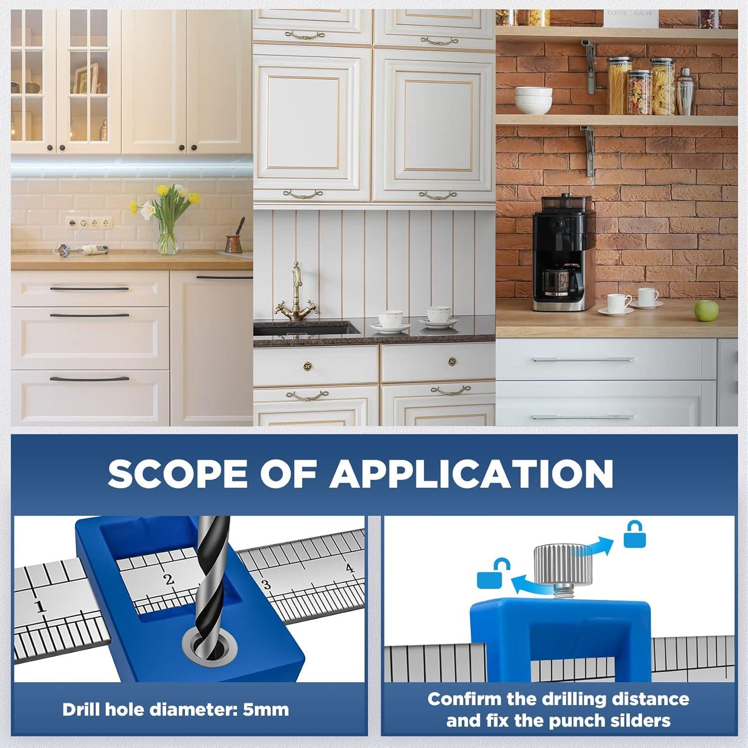 Plantilla de Perforación para Manijas de Gabinete Holimax