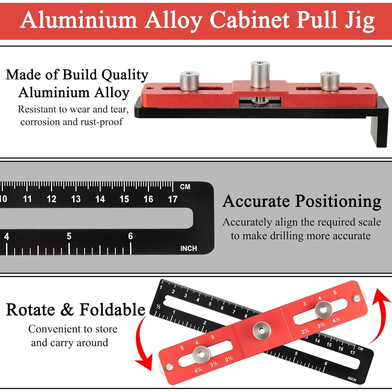 Plantilla de Perforación Ajustable ONLYFU para Gabinete