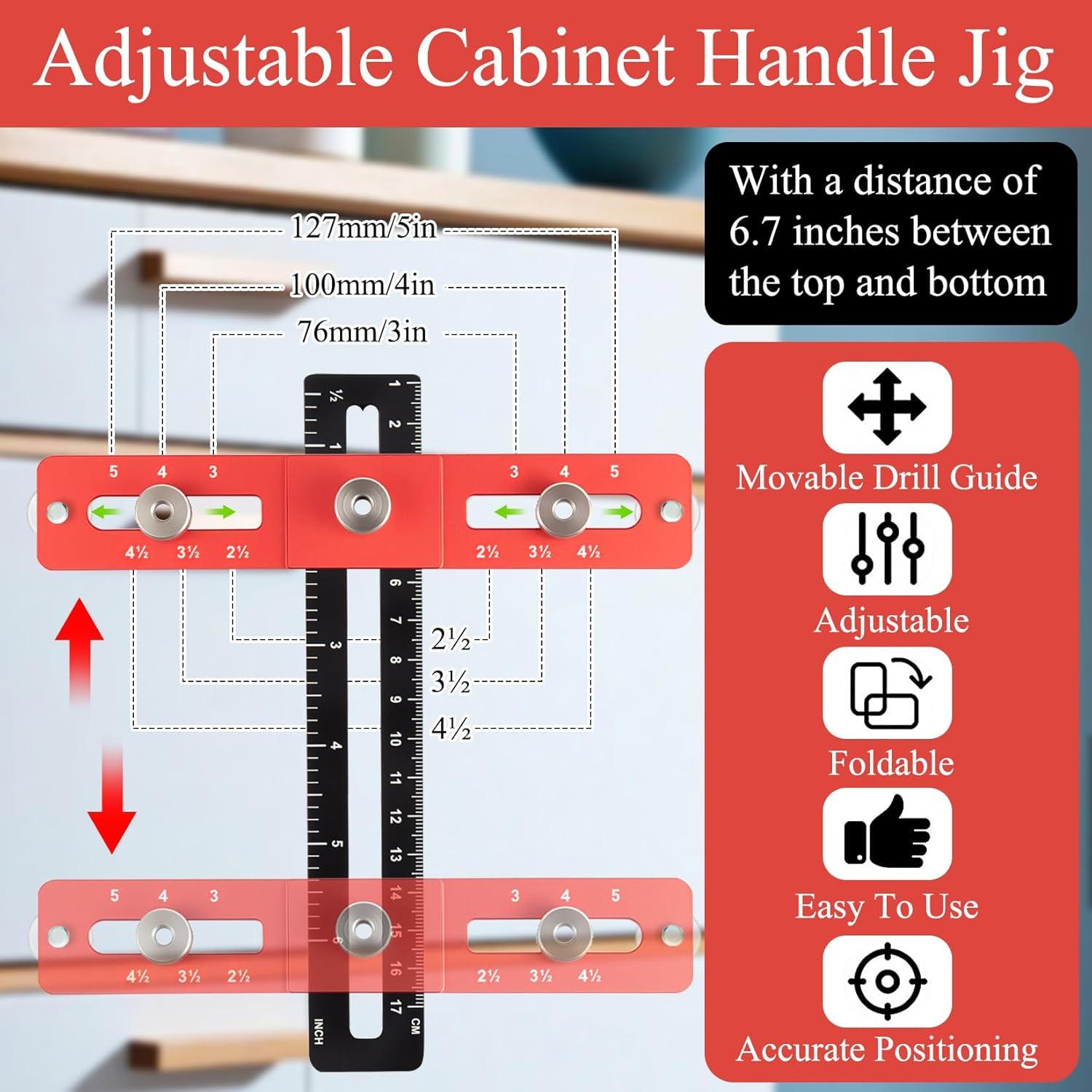 Plantilla de Perforación Ajustable ONLYFU para Gabinete