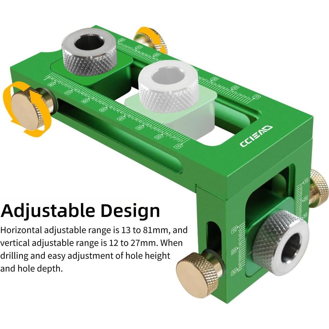 Plantilla de Perforación 2 en 1 CCIEAO con Brocas 6-15mm