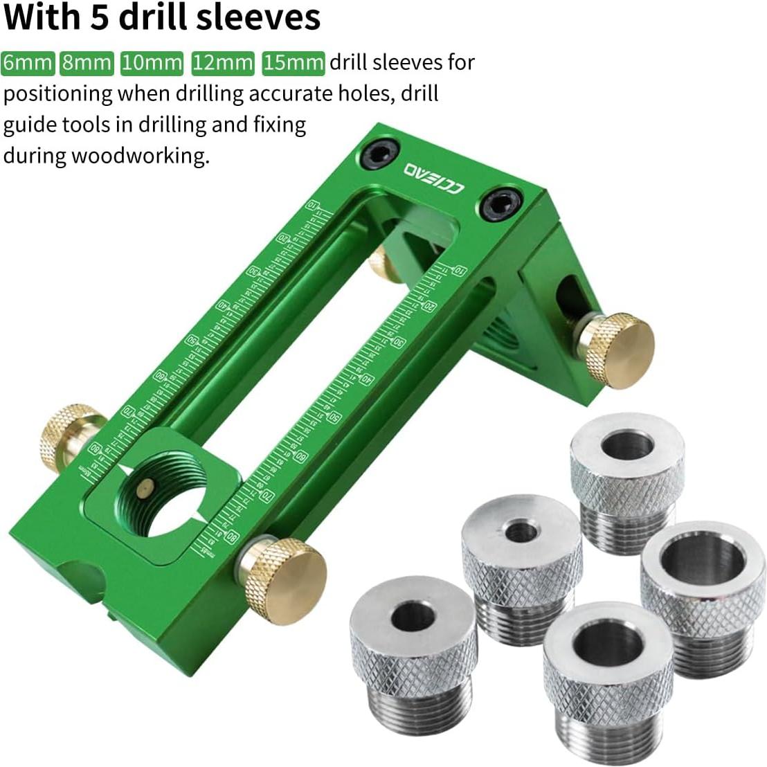 Plantilla de Perforación 2 en 1 CCIEAO con Brocas 6-15mm