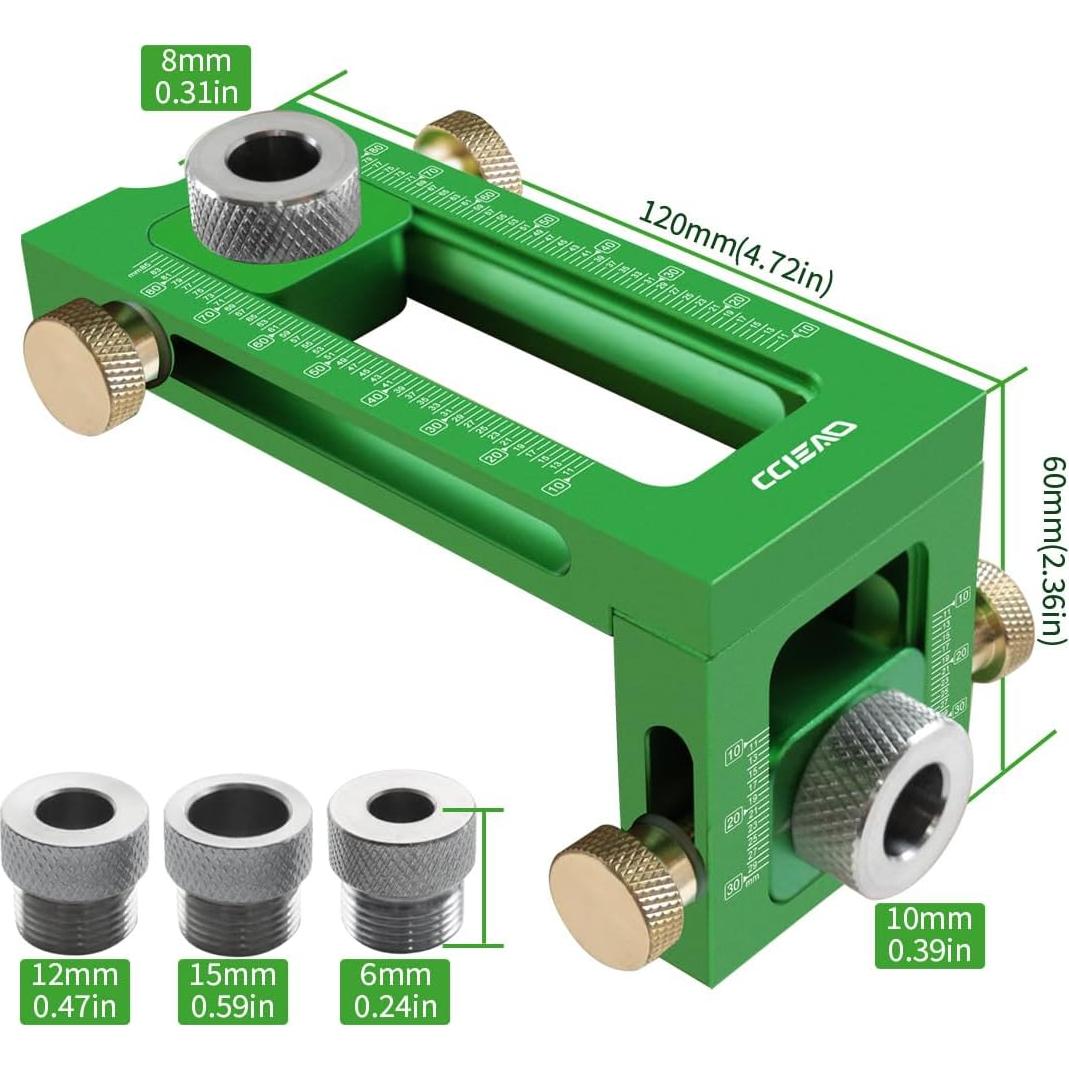 Plantilla de Perforación 2 en 1 CCIEAO con Brocas 6-15mm
