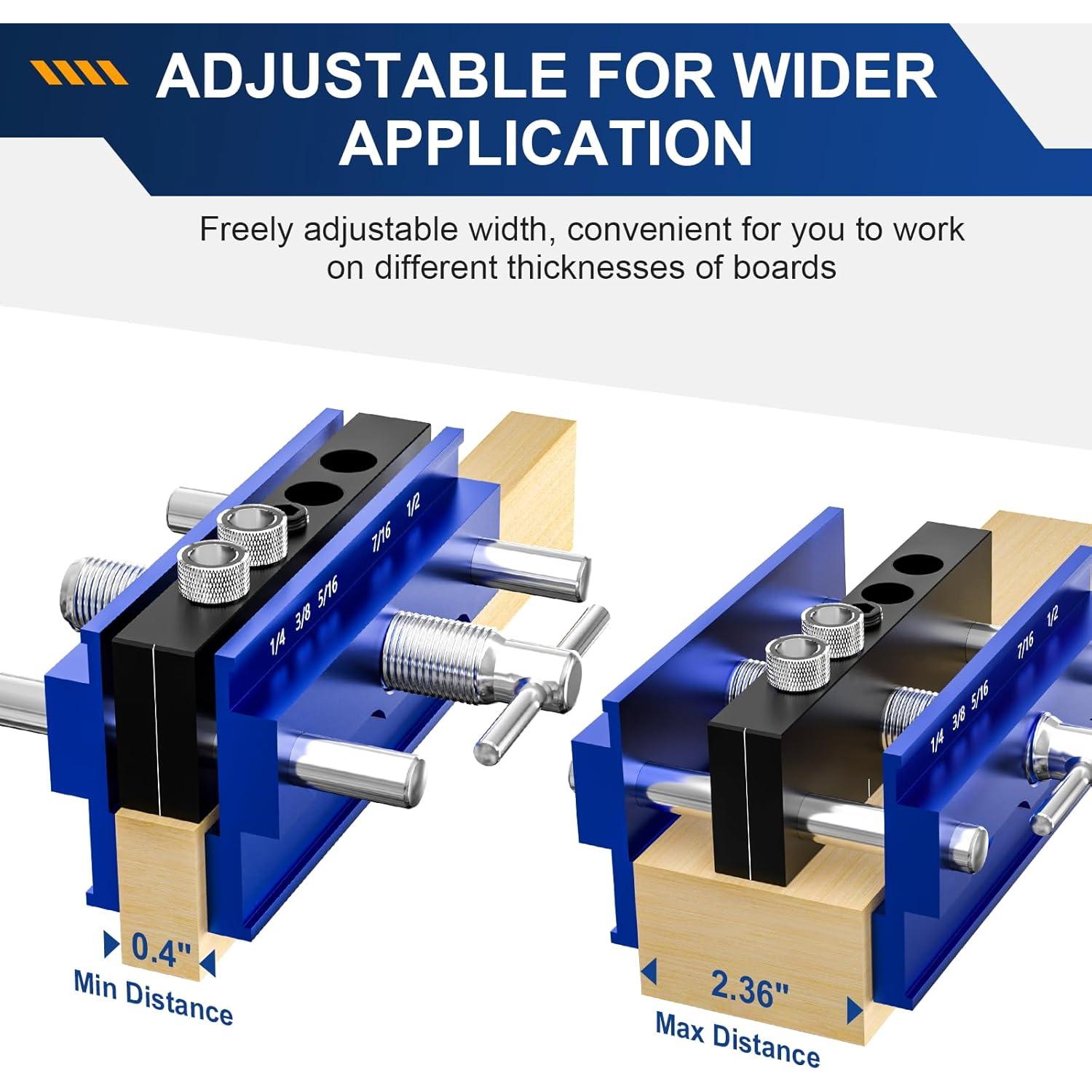 Kit Plantilla Dowel Autocentrante Beaiguna 6 Bushings 0.64-0.95 cm