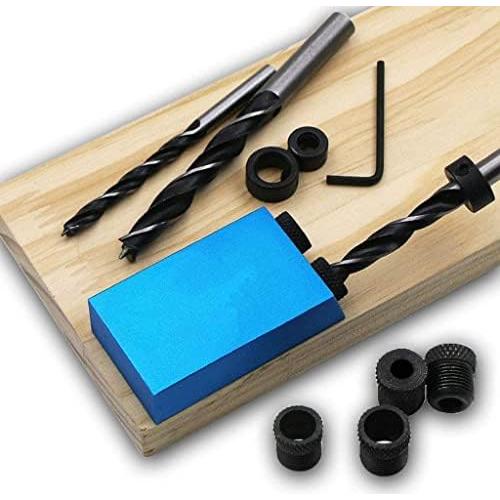 Plantilla de Agujeros de Pocket EBTOOLS 15° con Brocas 6/8/10mm