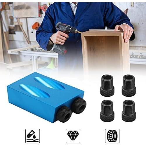 Plantilla de Agujeros de Pocket EBTOOLS 15° con Brocas 6/8/10mm