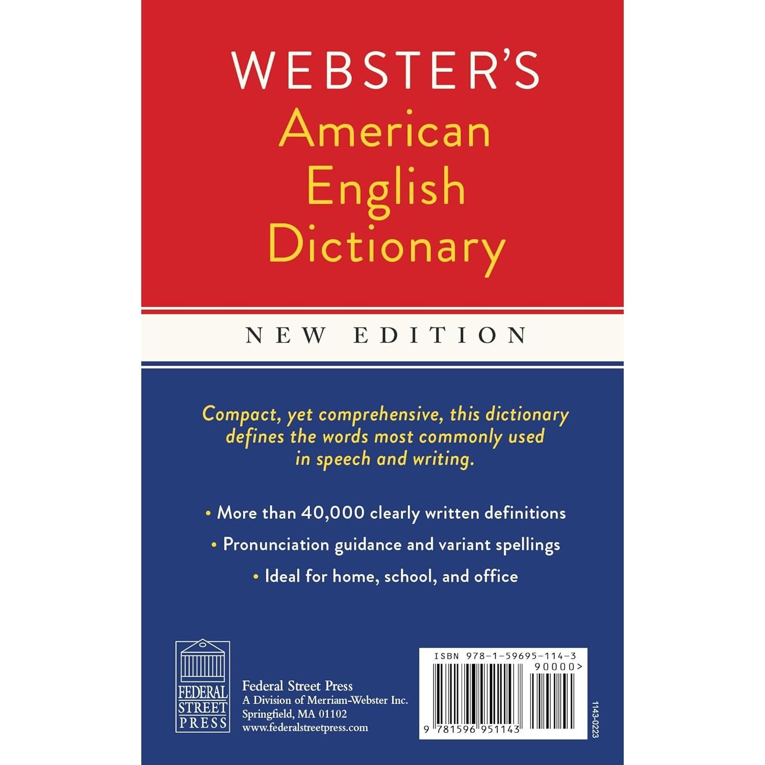 Webster's American English Dictionary, New Edition