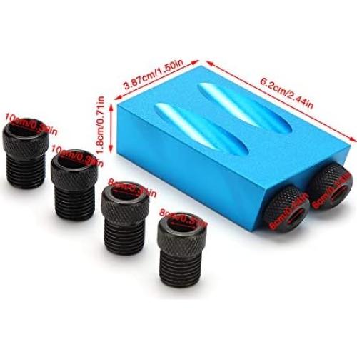 Kit Localizador de Agujeros Oblicuos Strnek 14 Piezas 15 Grados