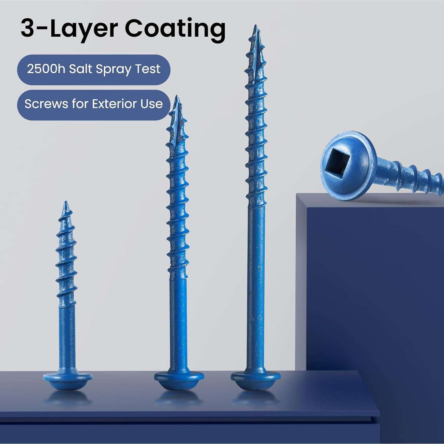 Tornillos de Agujero de Bolsillo BNUOK #8 x 32 mm - 150 Piezas