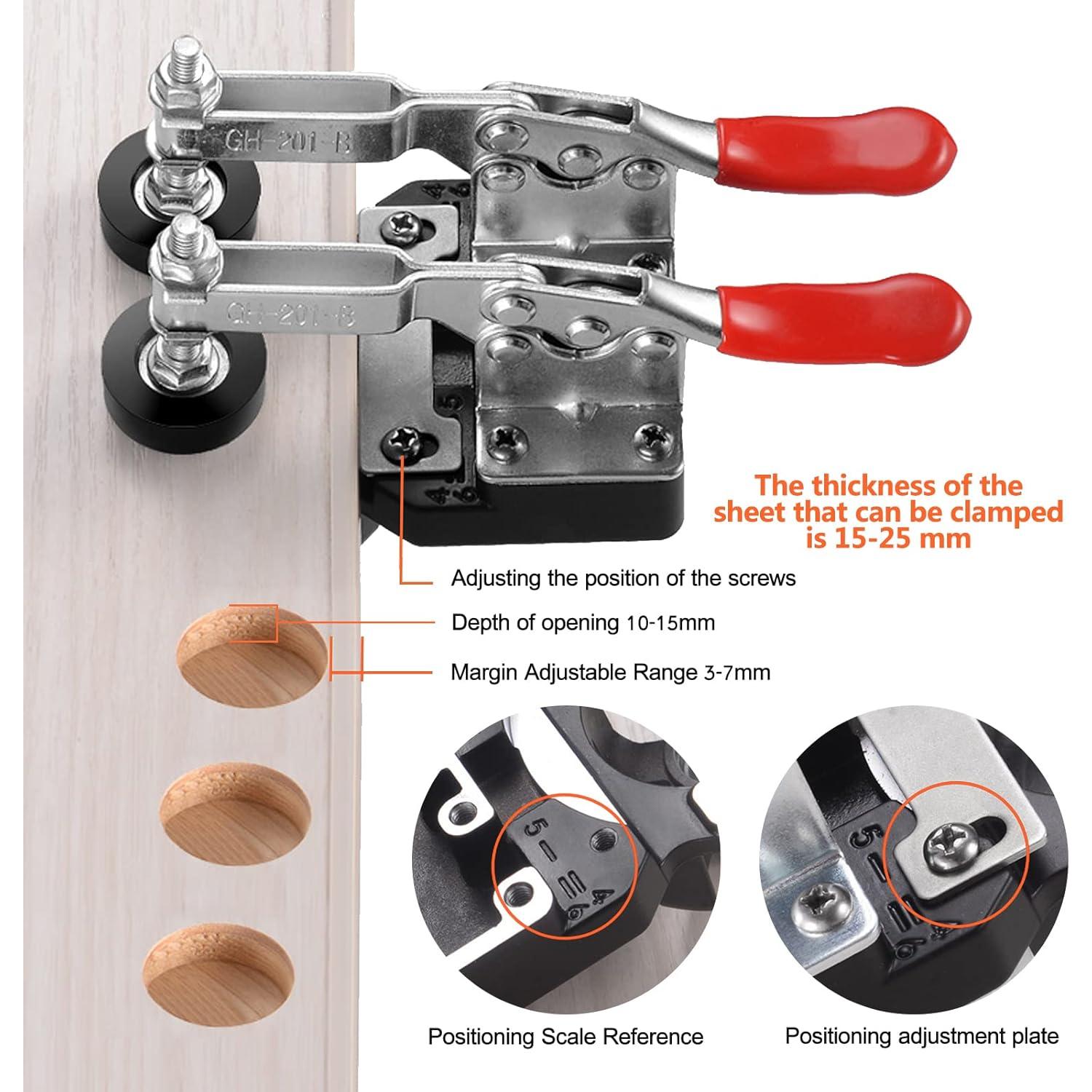 Plantilla de Bisagra Oculta Adoles 35mm para Gabinete